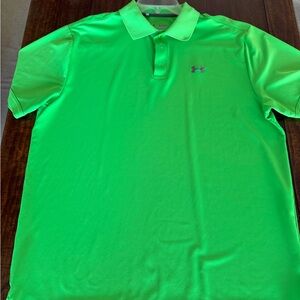 Under Armour Men's Green Golf Polo Shirt